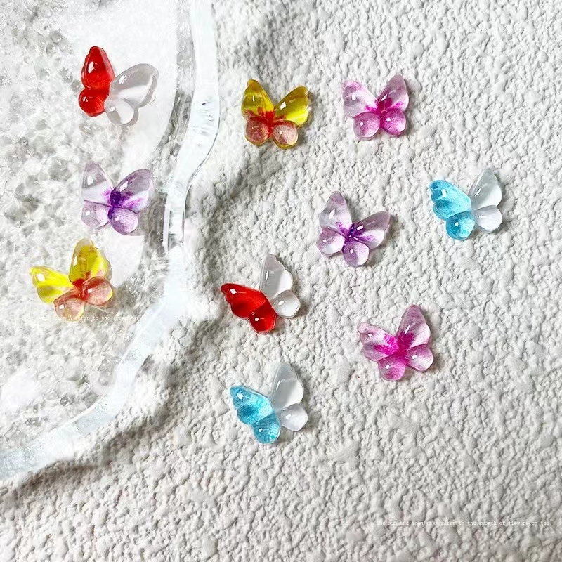 Rose Camellia Butterfly Mixed Pack Design Resin Charms For - Temu