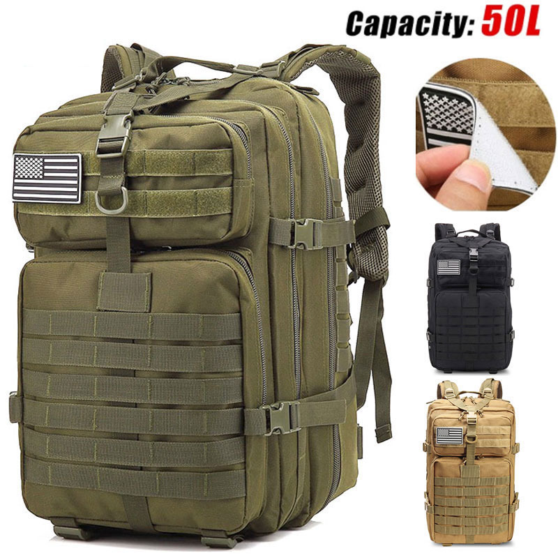 Backpack 50L Mochila Táctica Mochila Militar Para Hombres Mochila