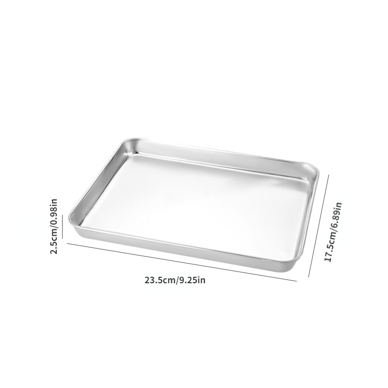 Stainless Steel Rectangular Tray Baking Pans Toaster Oven - Temu