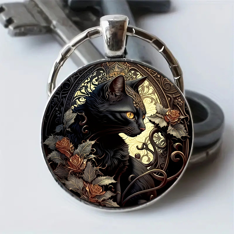 Fashion Pet German shepherd dog Keychain Dog Pendant Animal Bell Enamel  Keyring Women Bag Jewelry Girls gifts