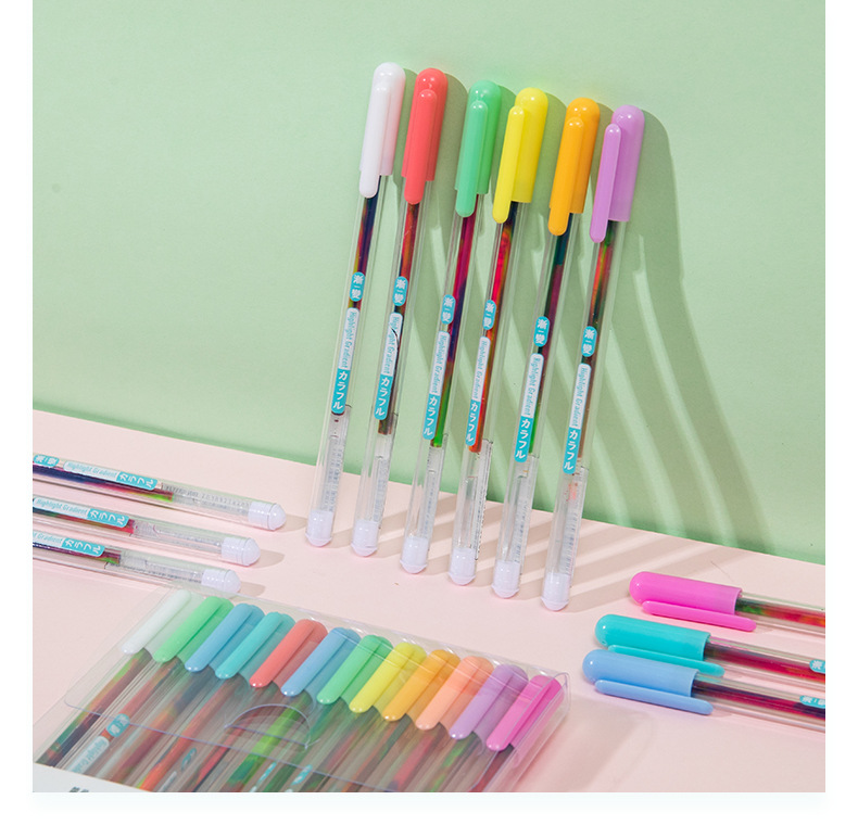 Colorful Gel Pen Creative Journal Pen Multi color Pen - Temu