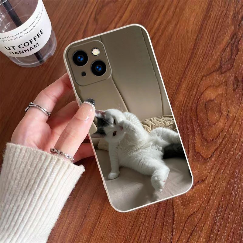 Silicone Case Iphone 14 13 Taupe