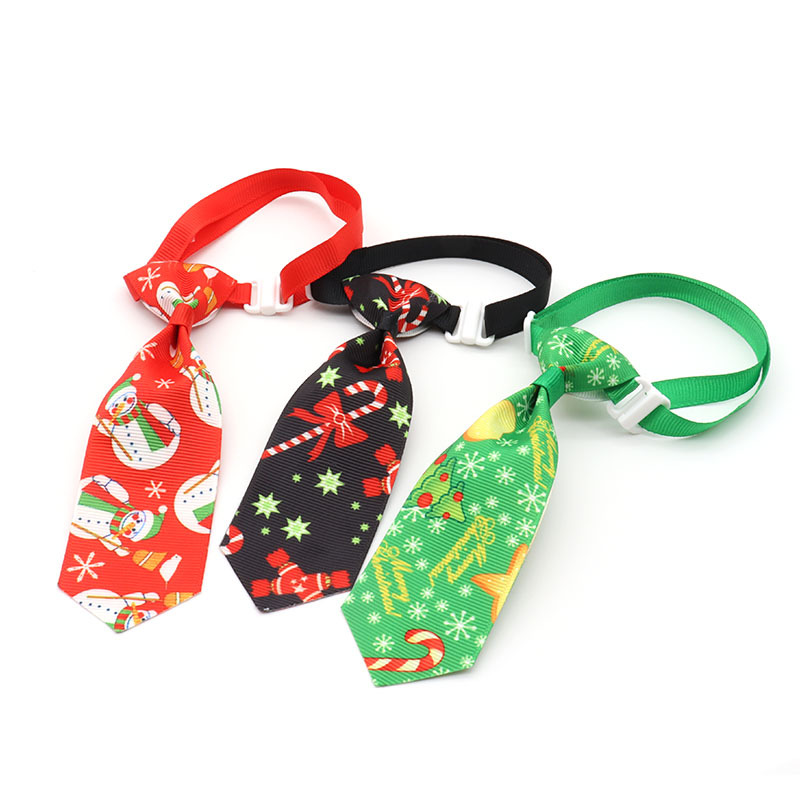 Acheter Noël chien nœuds cravate mignon dessin animé collier pour