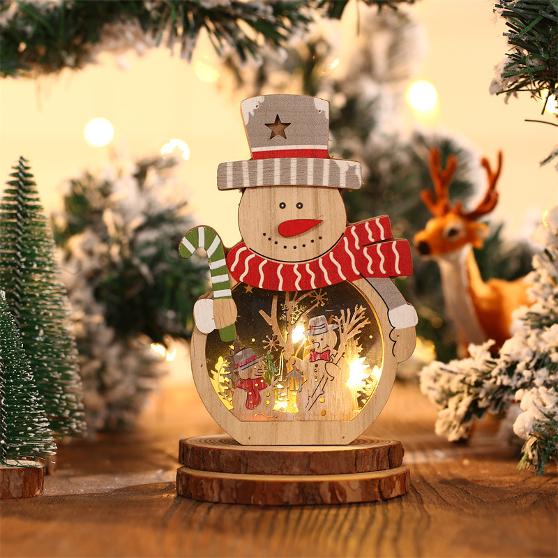 Lighted Tabletop Merry Christmas Ornaments