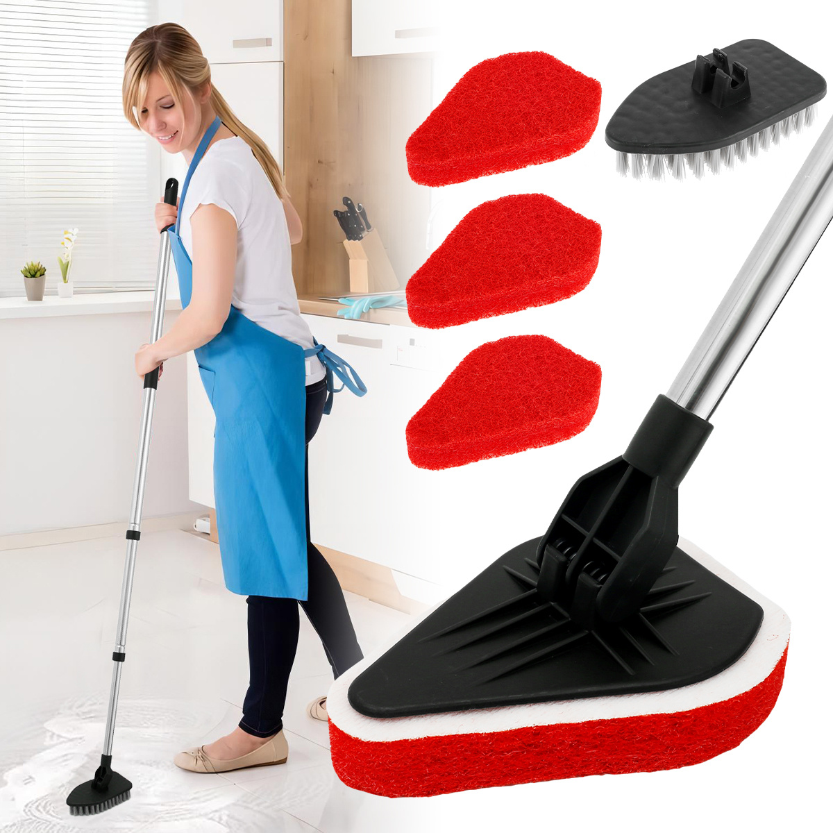 Floor Scrub Brush Shower Scrubber Cleaning Bath Tub And Tile - Temu