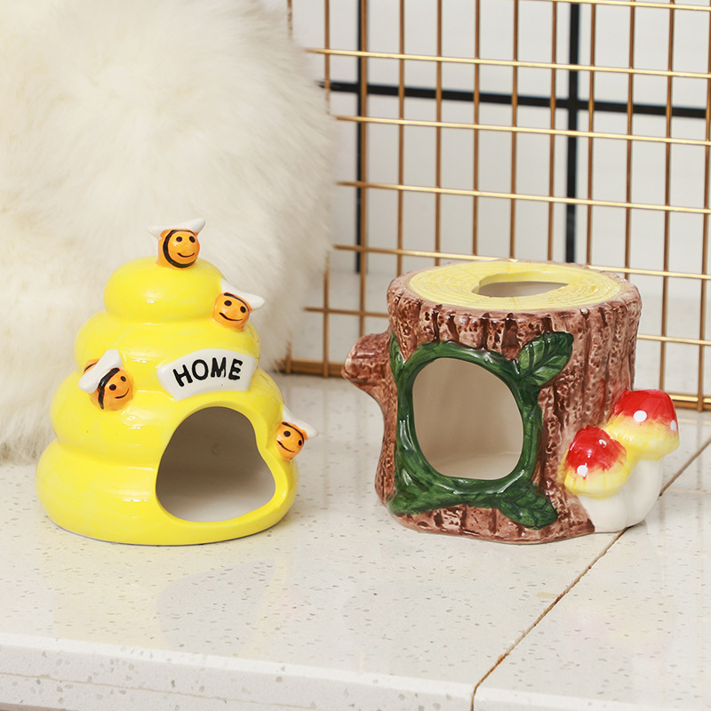 Ceramic chinchilla hot sale house