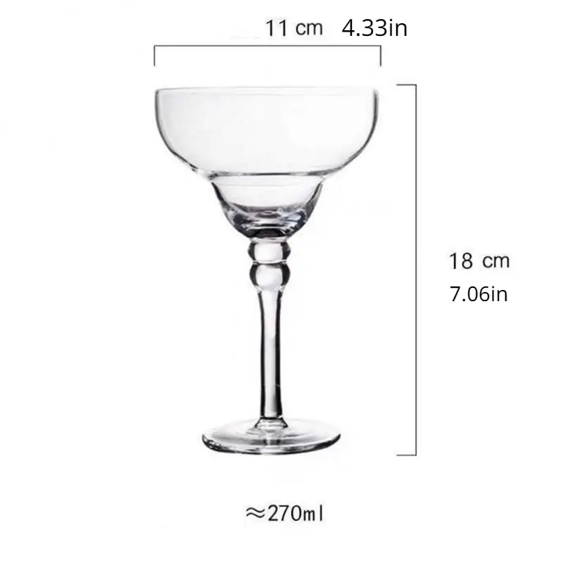 270ml Creative Margarita Wine Glasses Colorful Cocktail Cup