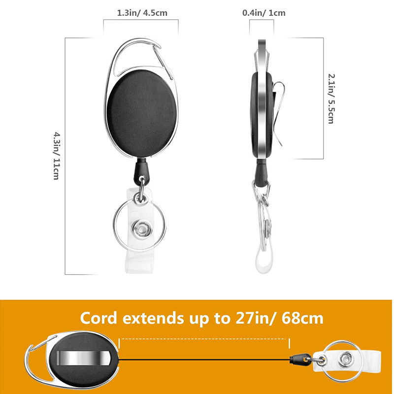 Nurse Working Permit Pass Work Card Clips Name Badge Reels Retractable Pass  Bus Badge Card Holder Cover Case Reels