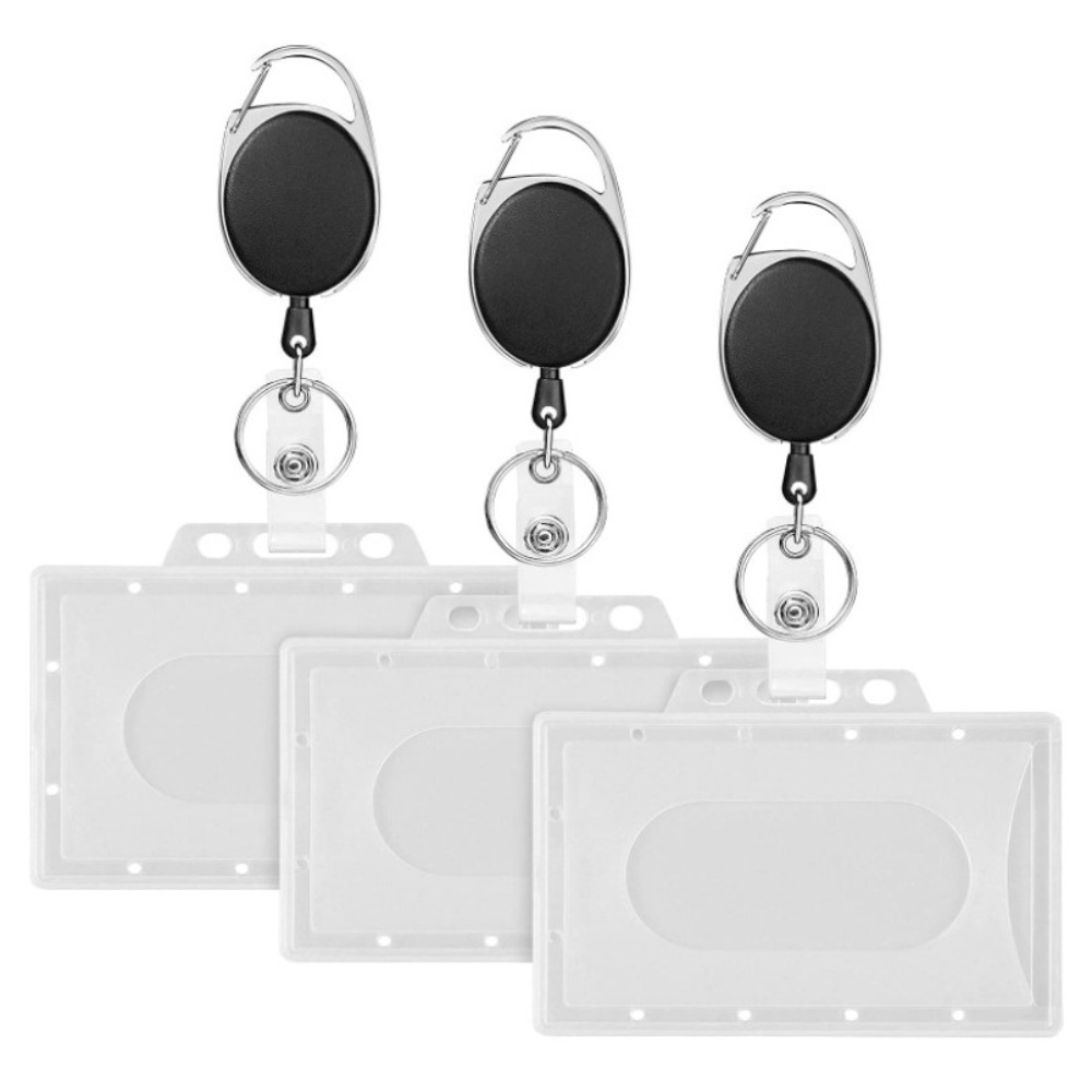 Retractable Id Card Holder, Name Card Holder Accessory