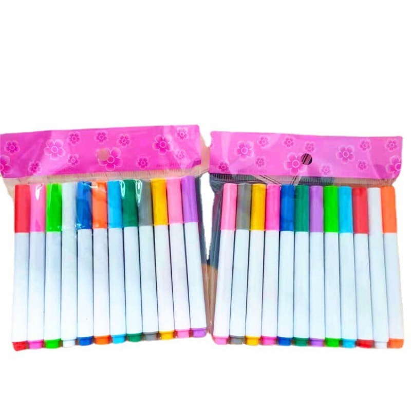 4/6/12pcs Dust Free Chalk Pens Solid Non-toxic Blackboard Whiteboard  Drawing Pens School Teacher Chalk Marker Office Supplies