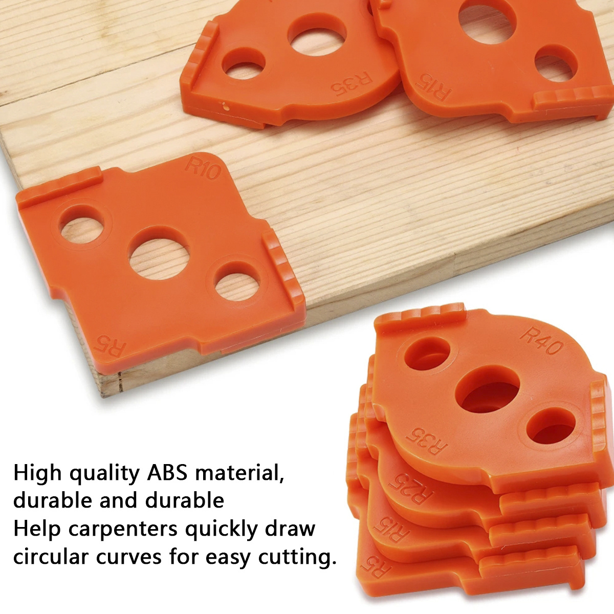 4pcs Corner Routing Template Plastic Radius Jig Router Template ...