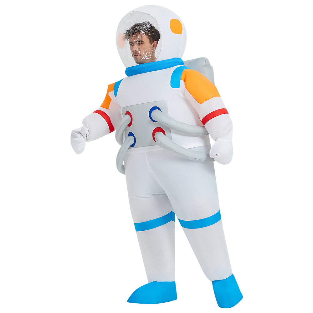 IRETG Inflatable Astronaut Costumes for Adult Funny Blow up Spaceman Suit  Fancy Dress for Halloween Christmas Cosplay Party 