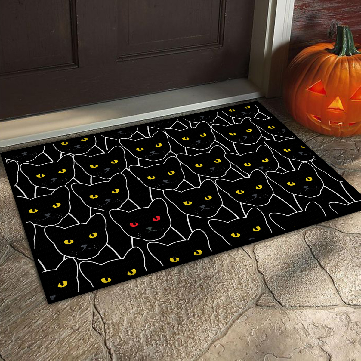 Halloween Decor Carpet Halloween Atmosphere Floor Mats - Temu