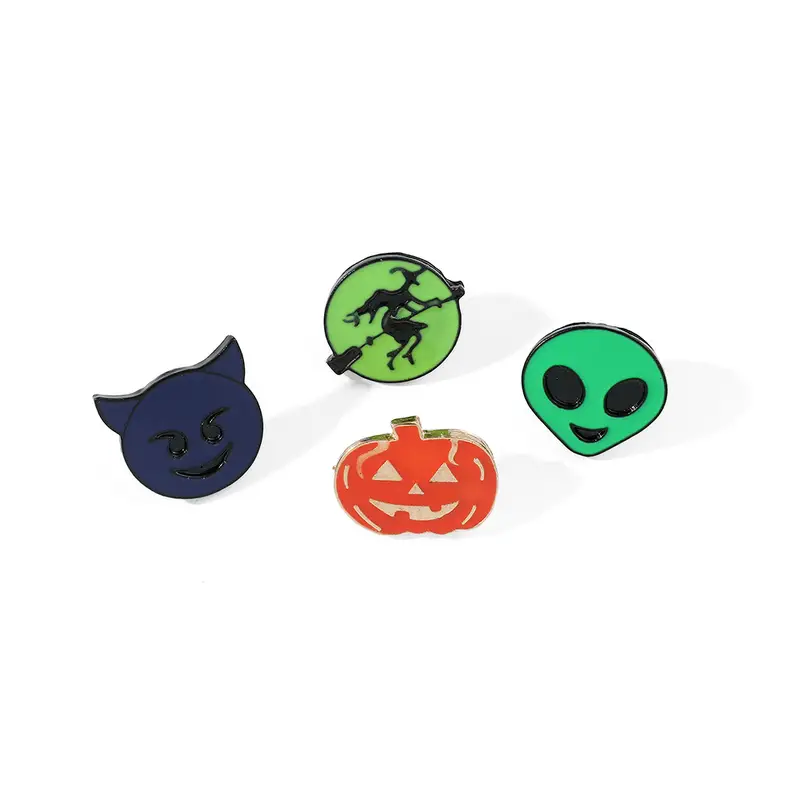 1/4pcs Abóbora De Desenho Animado Fantasma Alien Etc Forma Broche Anime Pin  Acessórios Presente De Halloween - Temu Portugal