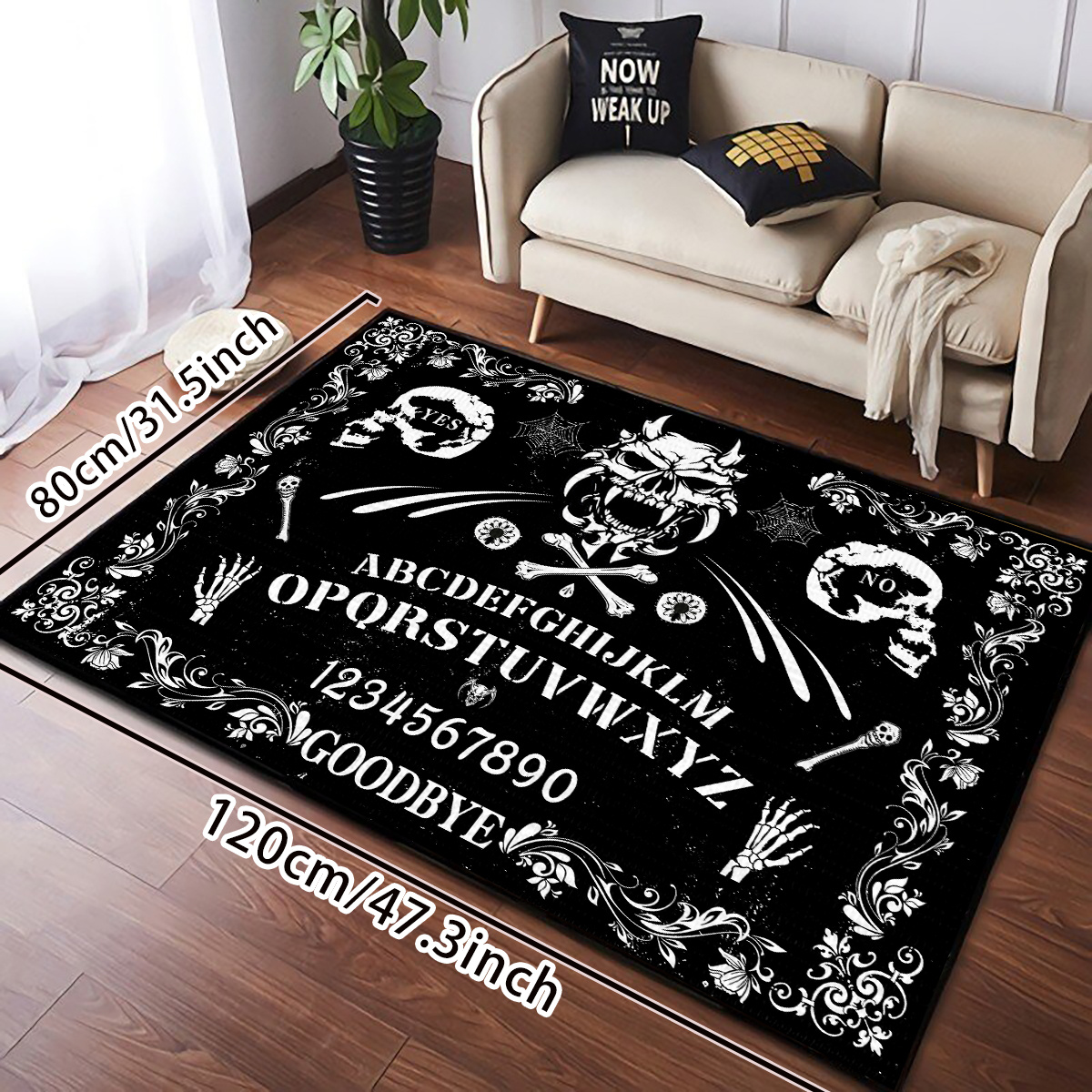 Horror Night Castle Print Door Mat, Non-slip Floor Mats Indoor Outdoor  Entrance Carpet, Home Halloween Decor - Temu