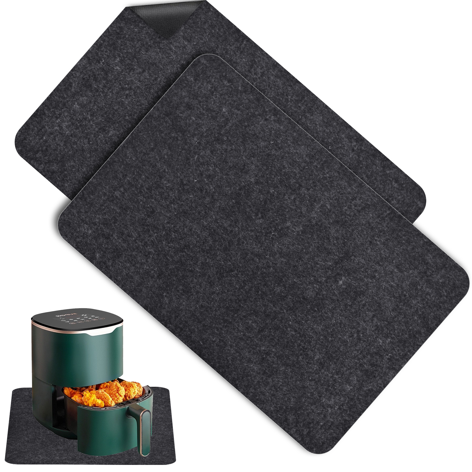 Silicone Placemat, Heat Resistant Air Fryer Pad, Felt Kitchen Counter, Thick  Kitchen Counter Mat, Non-slip Desk Pad For Air Fryer Microwave Toaster,  Kitchen Supplies - Temu