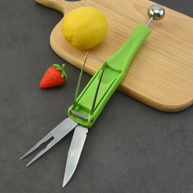 Coupe fruits 4 en 1 pelle à fruits créative couteau à fruits - Temu France