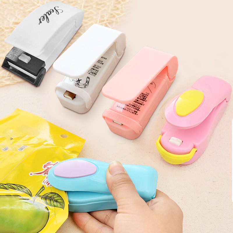 Mini Bag Sealer, 1 Handheld Portable Chip Bag Sealer, Heat Seal With Cutter,  For Snack Plastic Bags Storage - Temu
