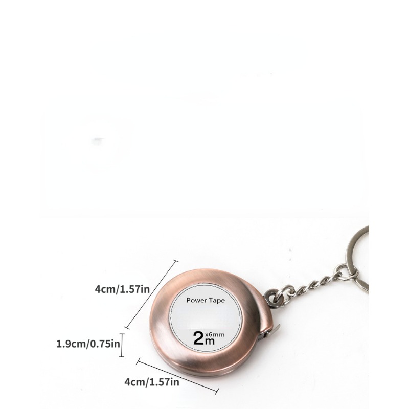 Acheter Mini porte-clés ruban à mesurer en acier de 2m, règle à ruban  délicate, cadeau polyvalent en acier Me H4E5