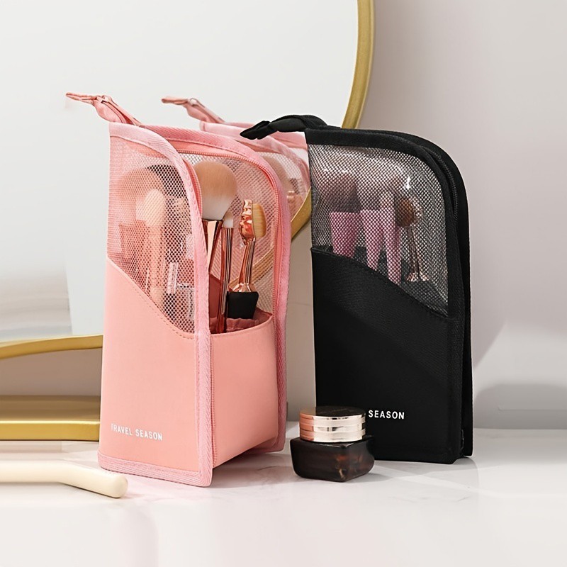 Portable Makeup Brush Organizer Makeup Brush Bag for Travel Can