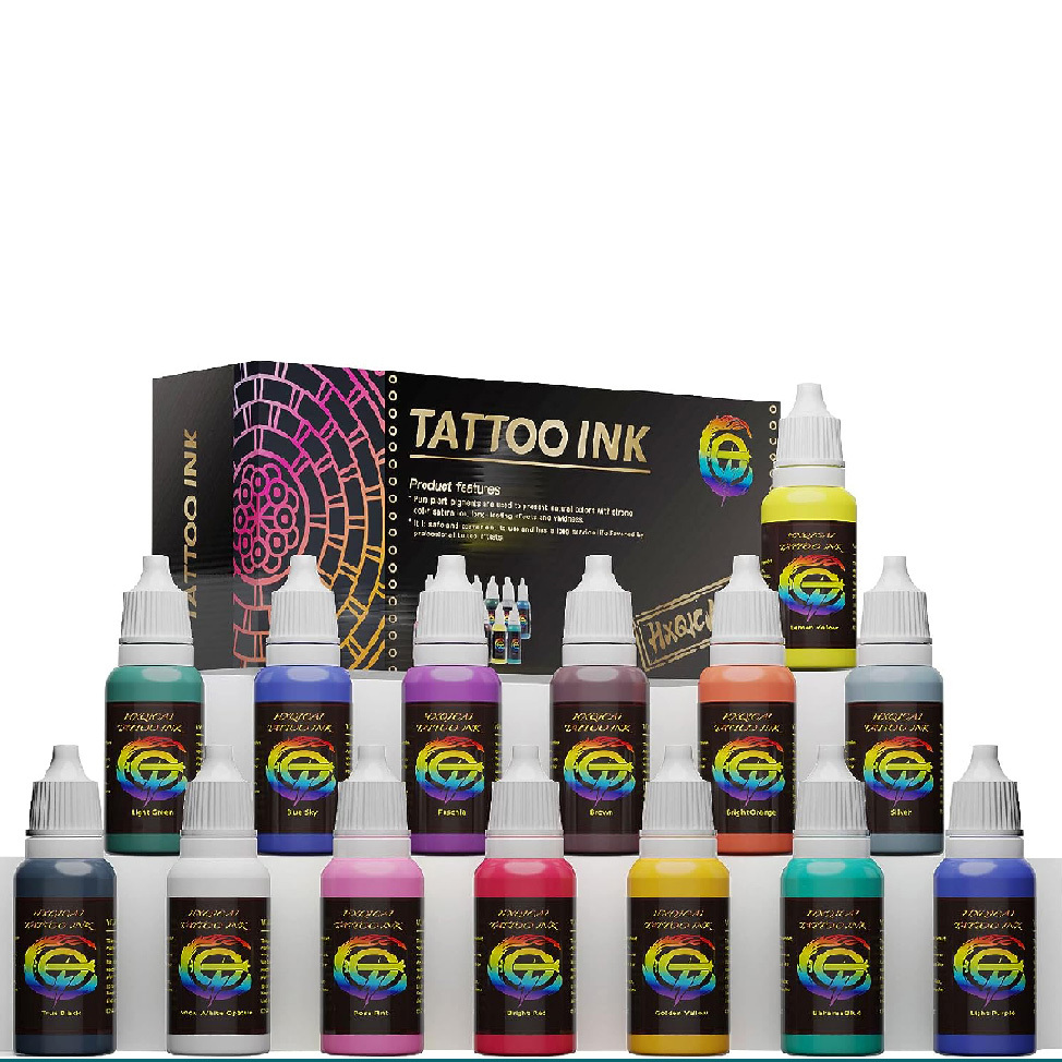 7pcs Professional Tattoo Ink Set Long-Lasting Fast Coloring Pigment Kit  Tattoo Pigment Tattoo Supply for Tattoo Kit