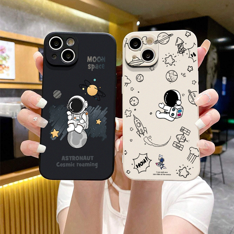 Cute Astronaut Phone Case for iPhone 14 11 12 13 Pro Max Pro