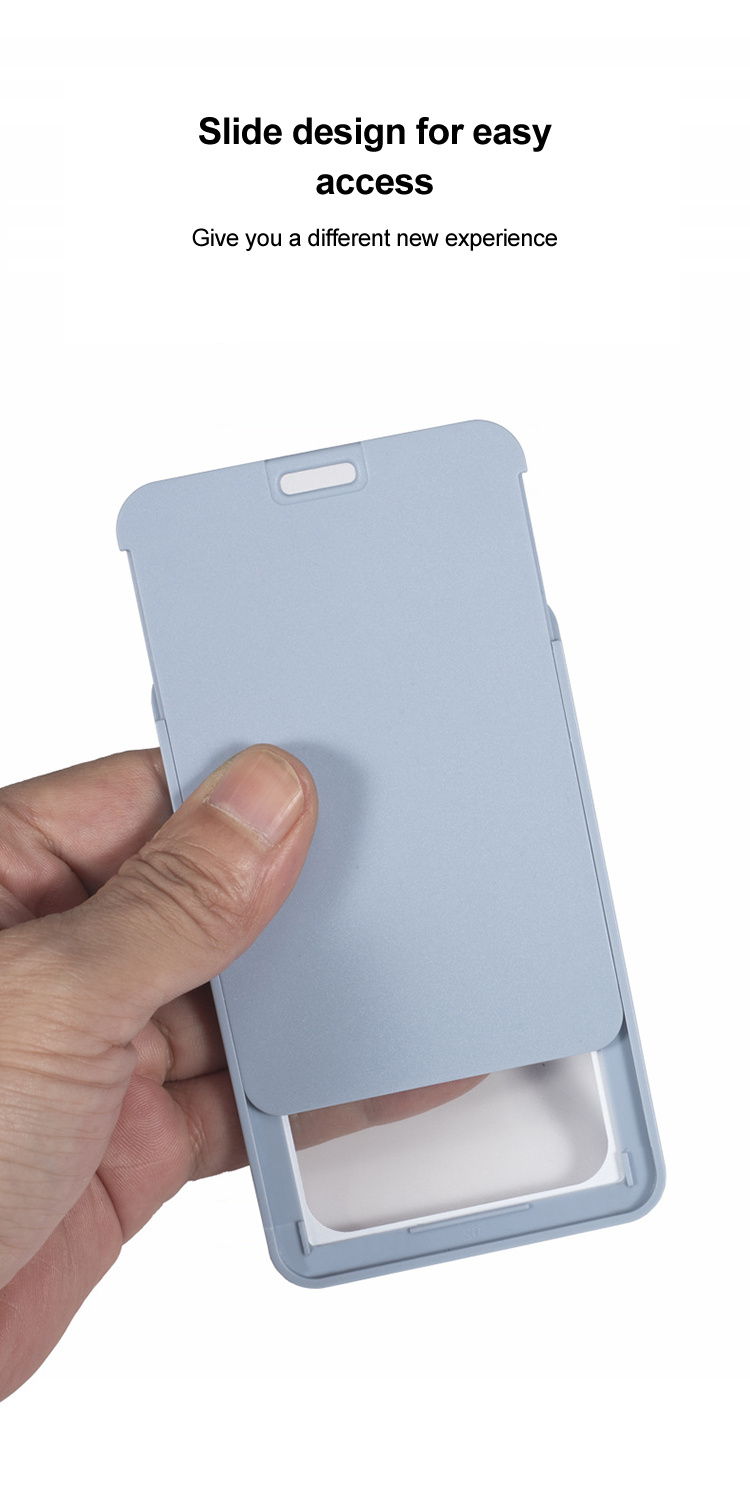1pc Morandi Color Star Shaped Push-pull Plastic Card Holder