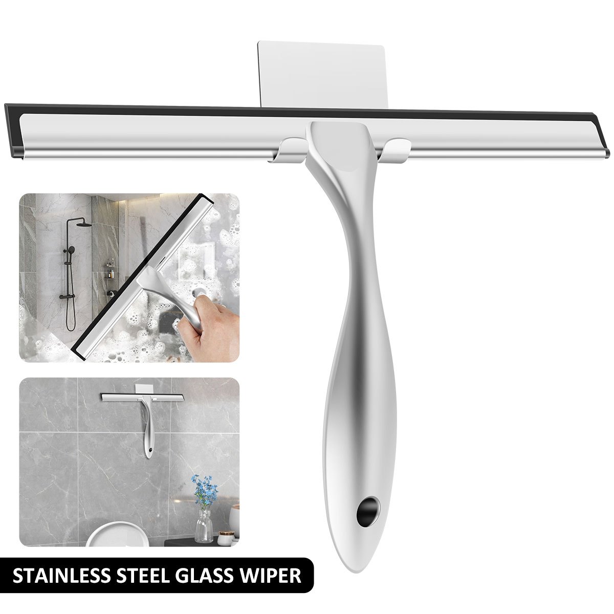 Handheld Glass Wiper Shower Squeegee Household Cleaning - Temu