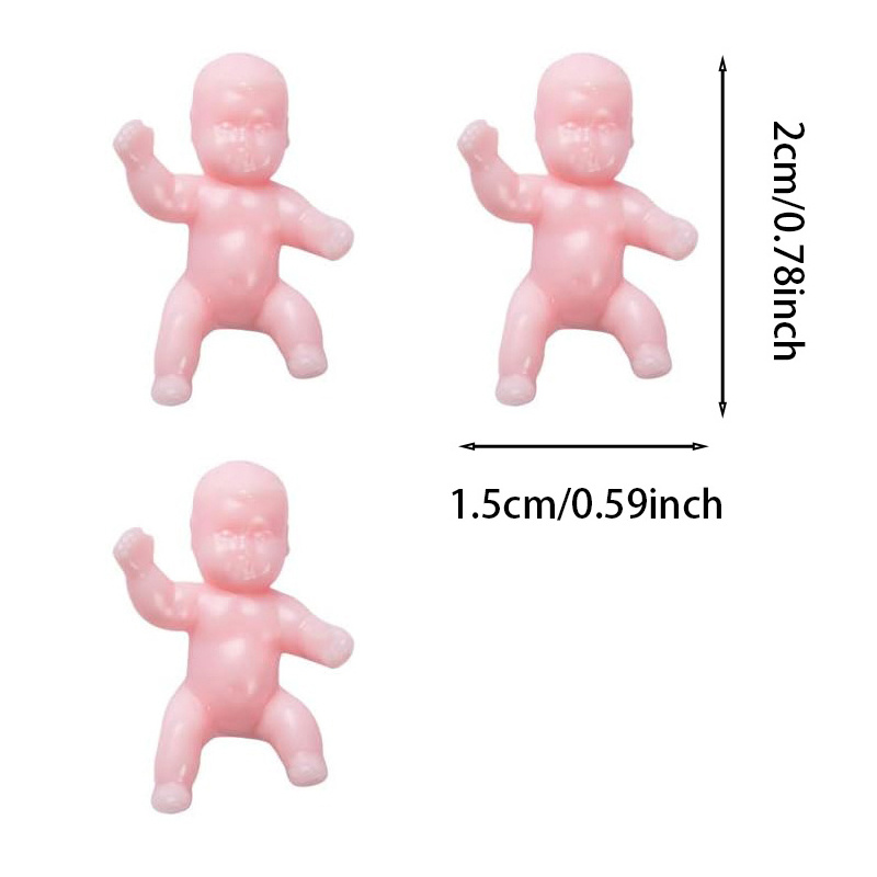 100pcs Mini Plastic Babies Small Baby Dolls Funny Baby Toys