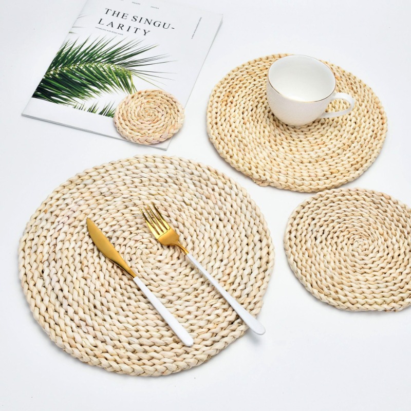 Polyester Placemat Boho Cotton Thread Woven Placemat Fabric - Temu