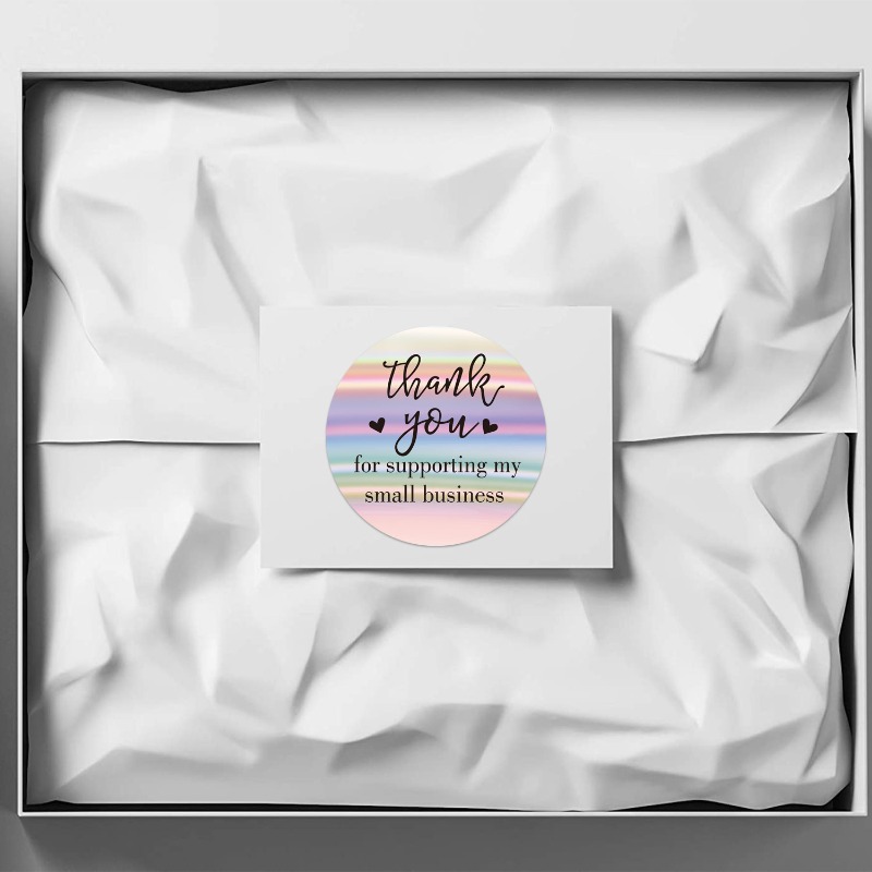 500 Sheets 3 Rainbow Laser Sticker Labels