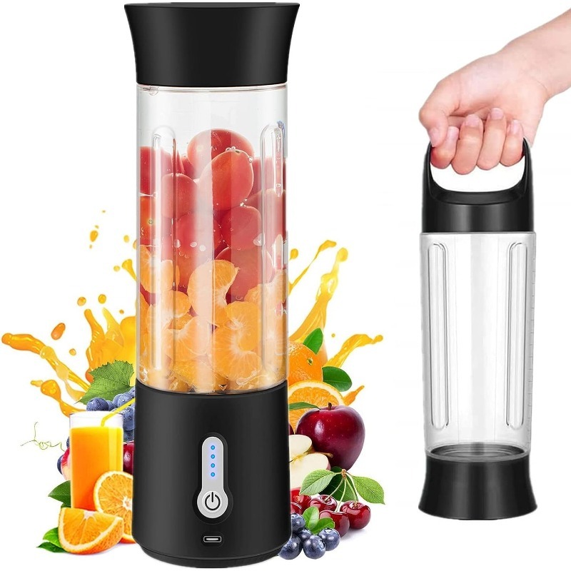 Fresh Juice Bottle Blender Plus - Personal Blender for Smoothies, Juices and Protein Shakes on The Go - Smoothie Mini Blender for Home, Travel