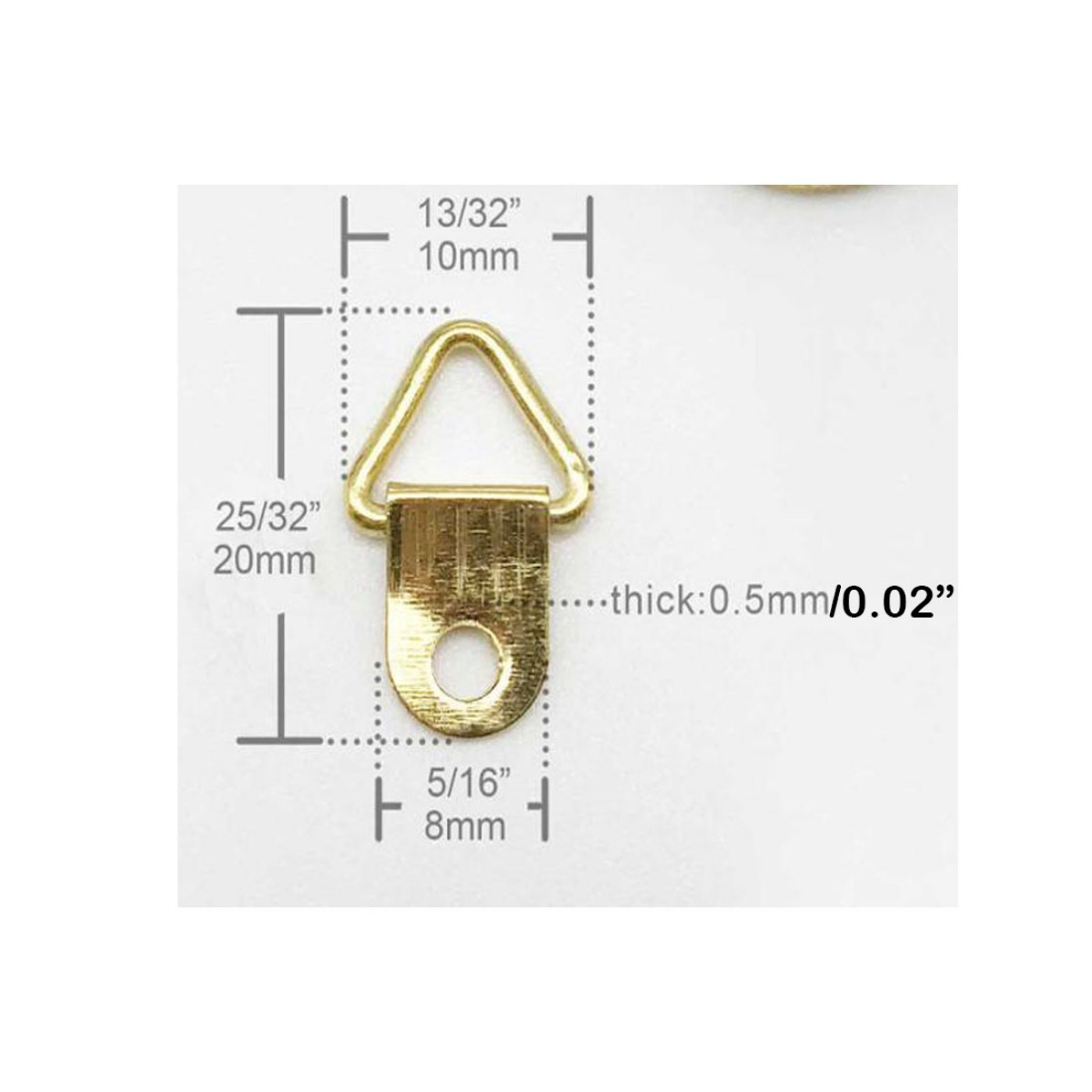 100pcs Small Triangle Ring Steel Picture Hangers With Screws, Picture  Frames Hang Solutions For Hanging Clock, Paintings Artwork, Picture Frame  Photos