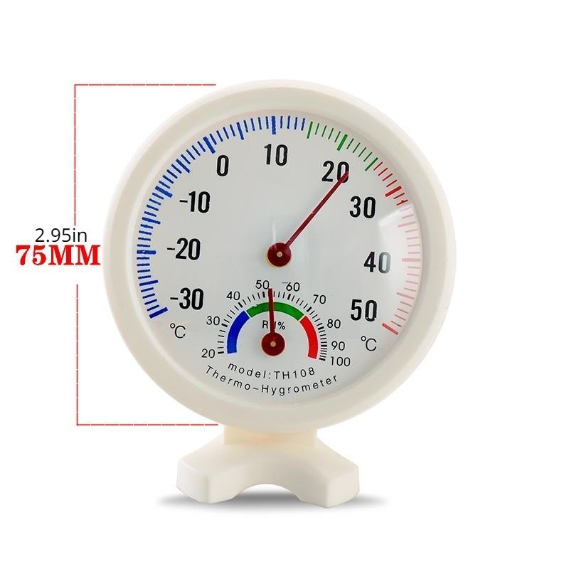 Car Mini Interior Thermometer Mechanical Analog Gauge Meter