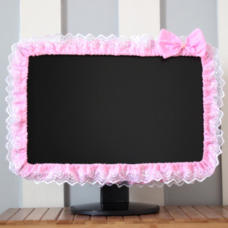lace fabric computer frame cover monitor screen dust cover Temu