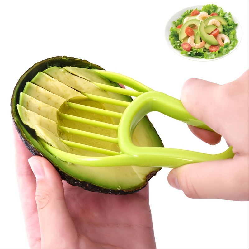 

1pc 3-in-1 Avocado Slicer Shea Corer Butter Fruit Peeler Cutter Pulp Separator Plastic Knife Kitchen Vegetable Tools Home Accessories