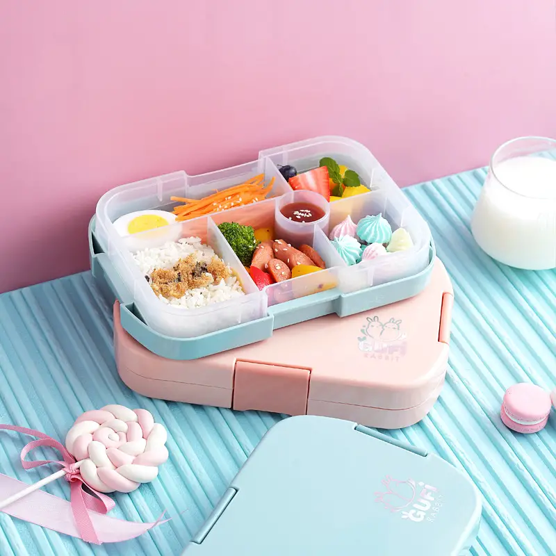 Food Grade Wheat Straw Lunch Box for Kids Leak-Proof with Lid Camping  Picnic Portable Plastic Food Fruit Storage Container Box - AliExpress