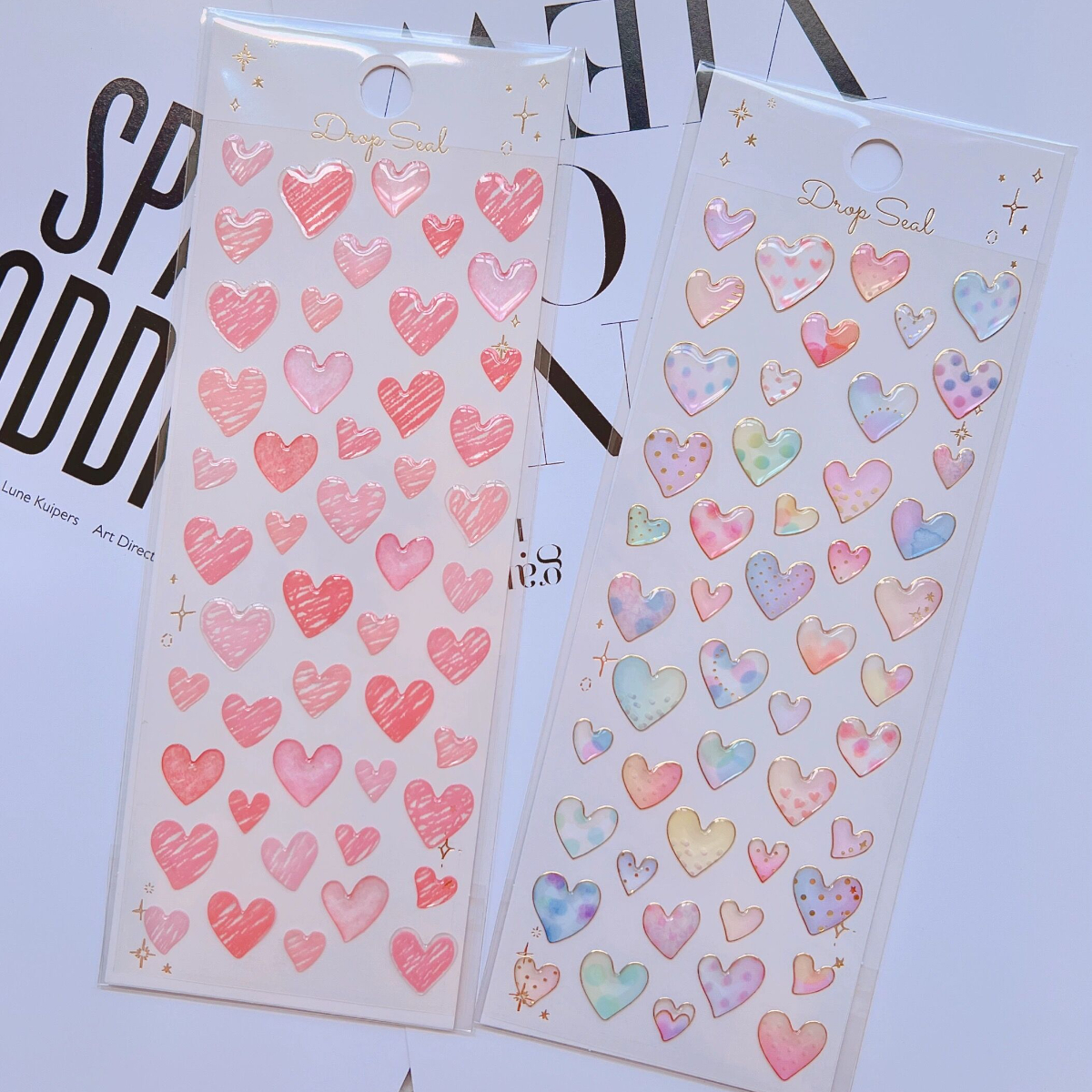 Stickers Stationery 3d Heart, Heart Stickers Scrapbooking