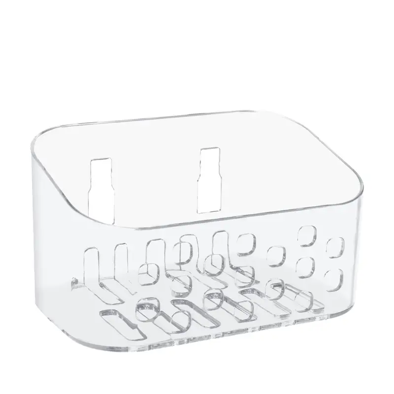 Clear Storage Basket Self adhesive Shower Shelves Suction - Temu