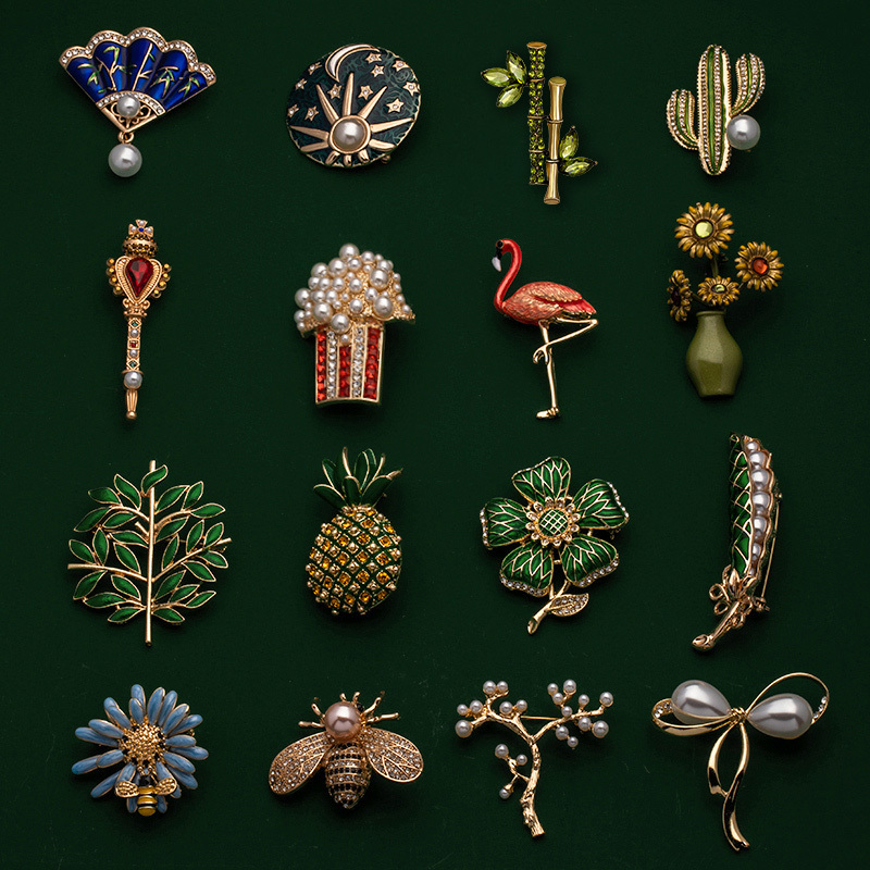 Fashion Animal Plant Lapel Pins Fruits Food Mix Brooches - Temu