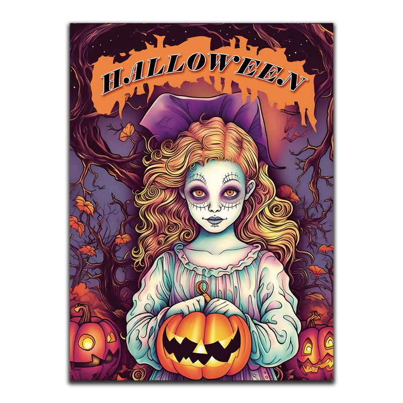 Halloween Sketch Book for Kids: Brown Boo Large Drawing Paper with 80 Pages  (8.5 x 11) (Paperback) 