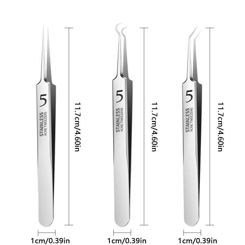 Crafting Tweezers, Straight Accurate Tweezers High Strength Sloping Tip  Design 4 Pcs Stainless Steel For Accurate Electronic For Sewing Tools 
