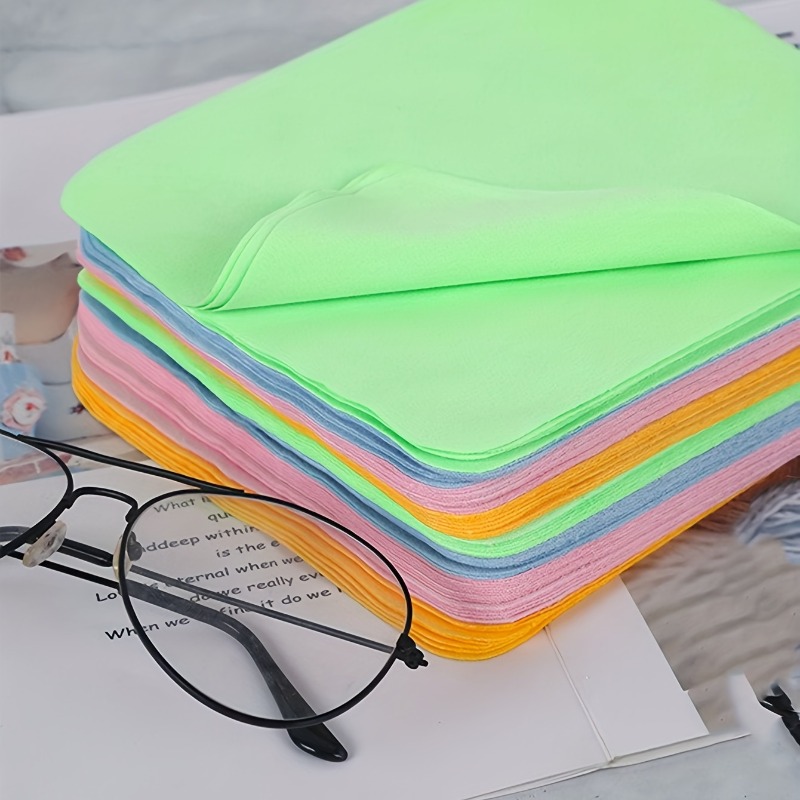 

3/5pcs Glasses Cleaning Cloth, Ultra-fine Fiber Cleaning Myopia Glasses Cloth, Wiping Mobile Phone Screen, Jewelry Wiping, Piano Cloth, Can Be Reused Double-sided Cleaning Cloth
