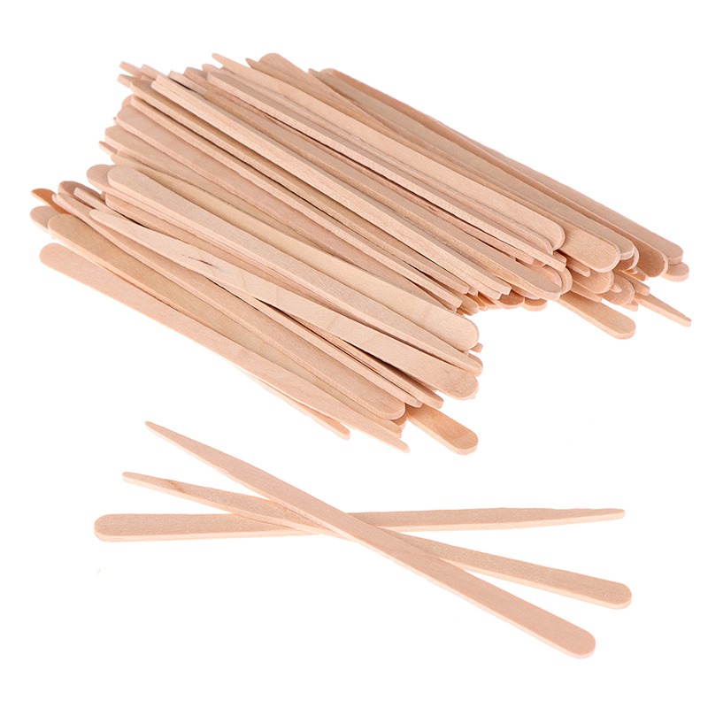 Waxing Natural Wood Body Hair Removal Sticks Applicator Wood - Temu