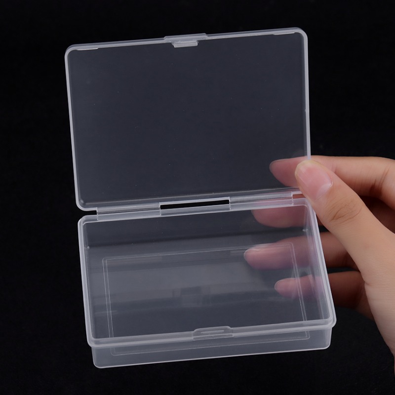 Boîtes transparentes en plastique cartes à jouer conteneur