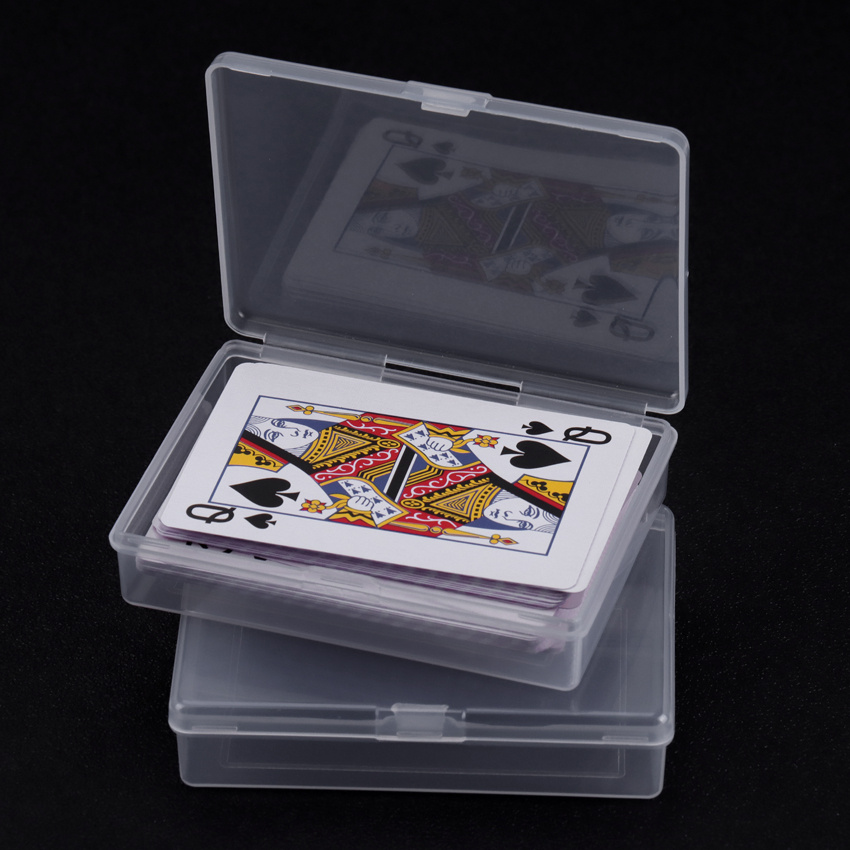 Neue Transparente Kunststoffboxen Spielkartenbehälter Pp - Temu
