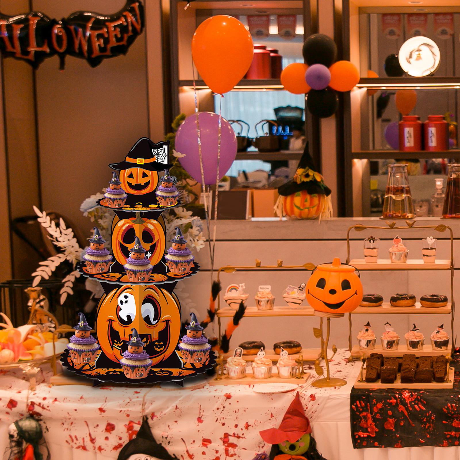 Halloween Pumpkin Acrylic Two Tier Party Cake Stand By Love Lumi Ltd |  notonthehighstreet.com
