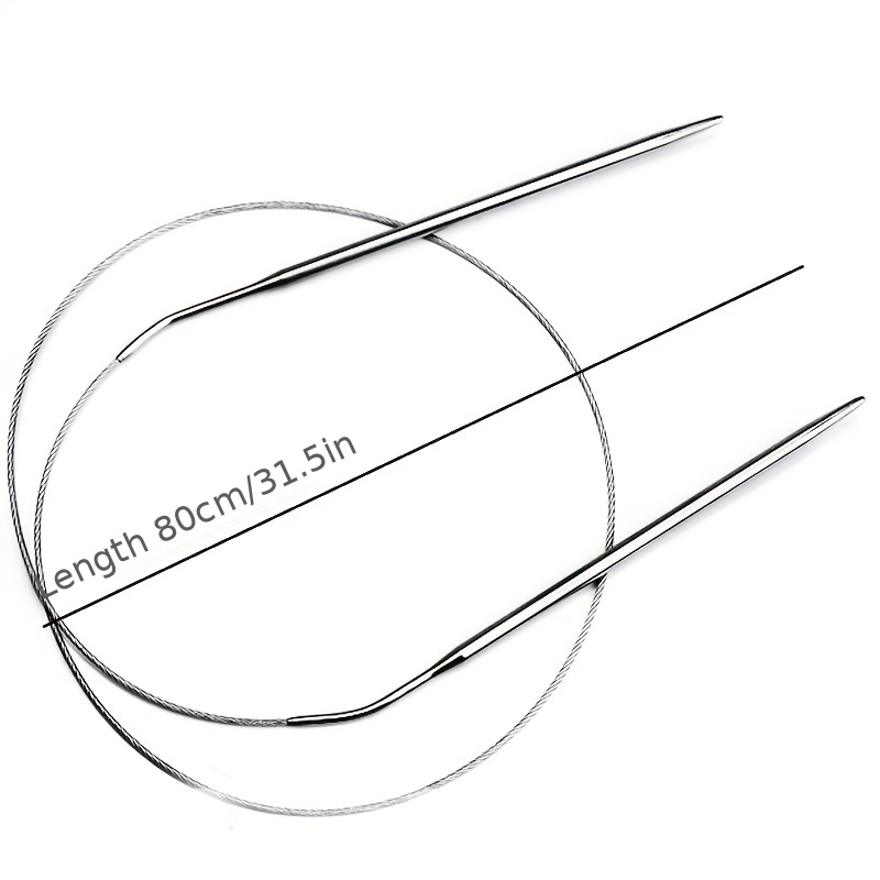 11sizes Stainless Circular Knitting Needles Circular - Temu