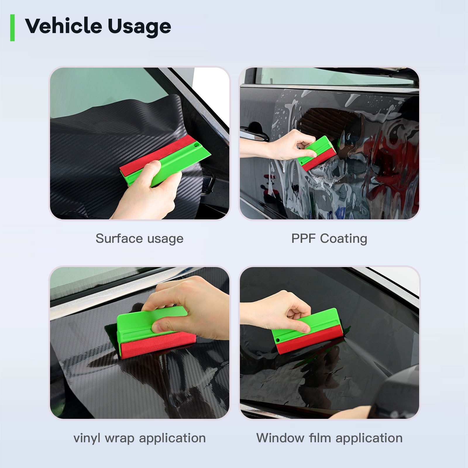 Vinyl Squeegee Carbon Fiber Film Wrap Scraper