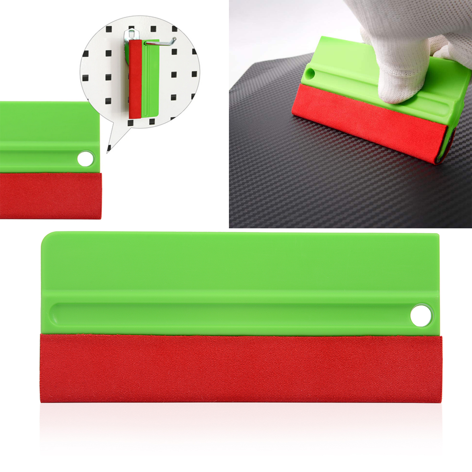 2 Pack Plastic Squeegees For Soft Vinyl Sticker Squeegee Window Tinting  Tool Soft Felt Scraper (2pcs)